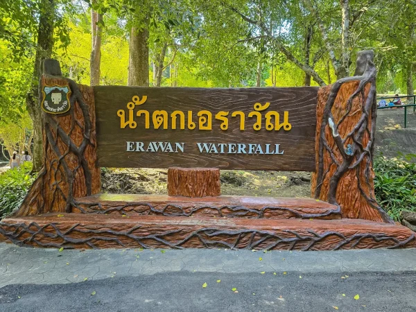 Full day Erawan waterfall and Elephant bathing